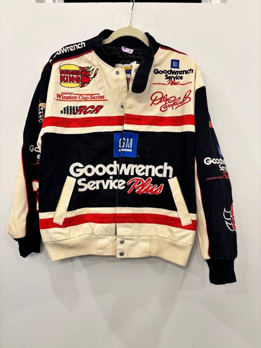 Vintage Dale Earnhardt Sr #3 Jeff Hamilton GM Goodwrench NASCAR Jacket M #N02